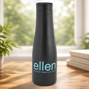 RARE Official Ellen Show Insulated Water Bottle - Matte Black #129560